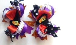 Witch hat pigtail bow